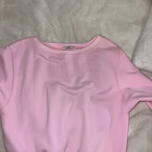 Pink Crew Neck Women's Sweater